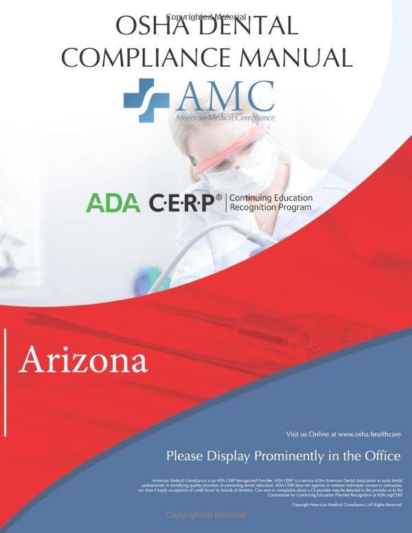 OSHA Dental Compliance Manual: Arizona — cover
