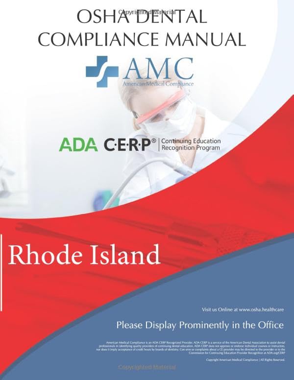 OSHA Dental Compliance Manual: Rhode Island — cover